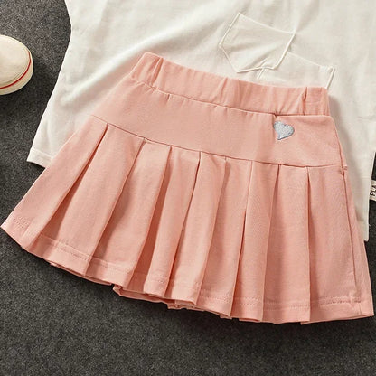 Falda Plisada con Short Interior – Comodidad y Seguridad para tu Niña